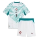 Billige Fotballdrakt Portugal Bruno Fernandes #8 Replika Bortedraktsett Barn VM 2026 Kortermet (med bukser)